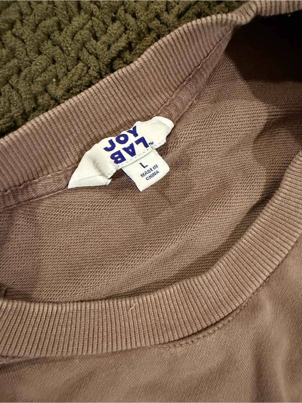 JoyLab Taupe Crewneck Sweater